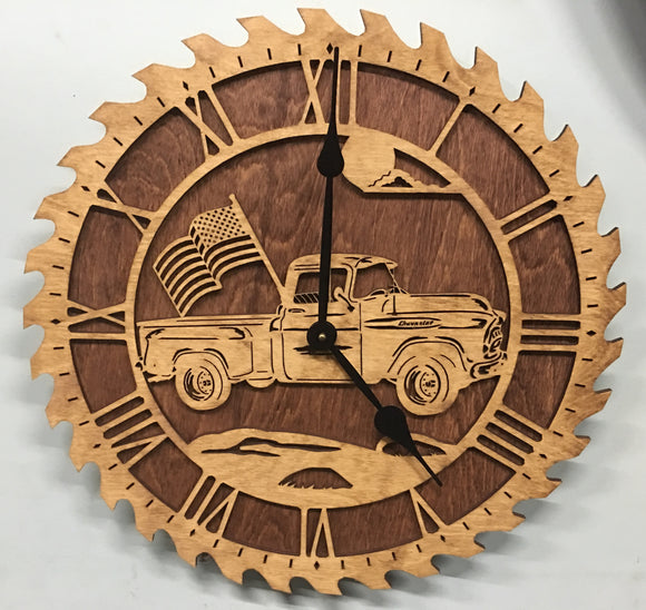 Custom Wood and Metal Clock Collection Click here