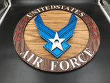 Military wood plaques
