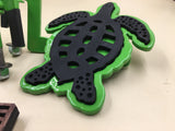 Sea turtle rubber top